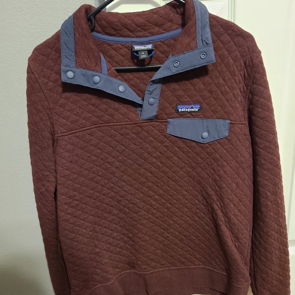 Women's Organic Cotton Quilt Snap-T® Pullover- size small